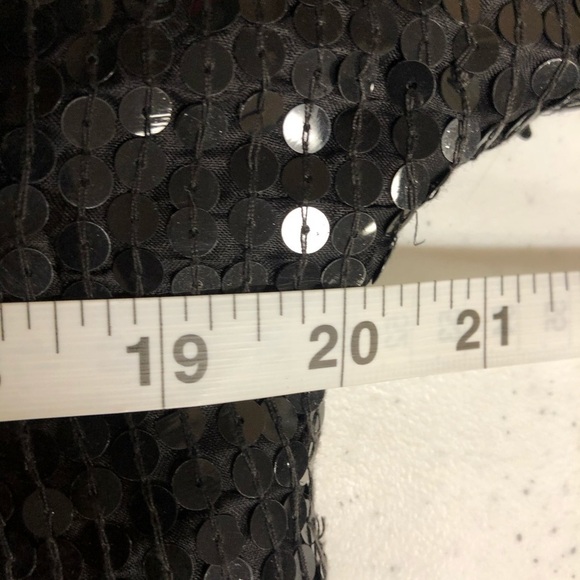 Silk Beaded Sequin Party Cocktail Drag Blouse - Picture 5 of 6